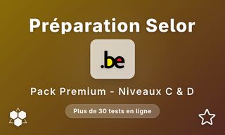 Pack Premium Travaillerpour.be - Niveaux C et D